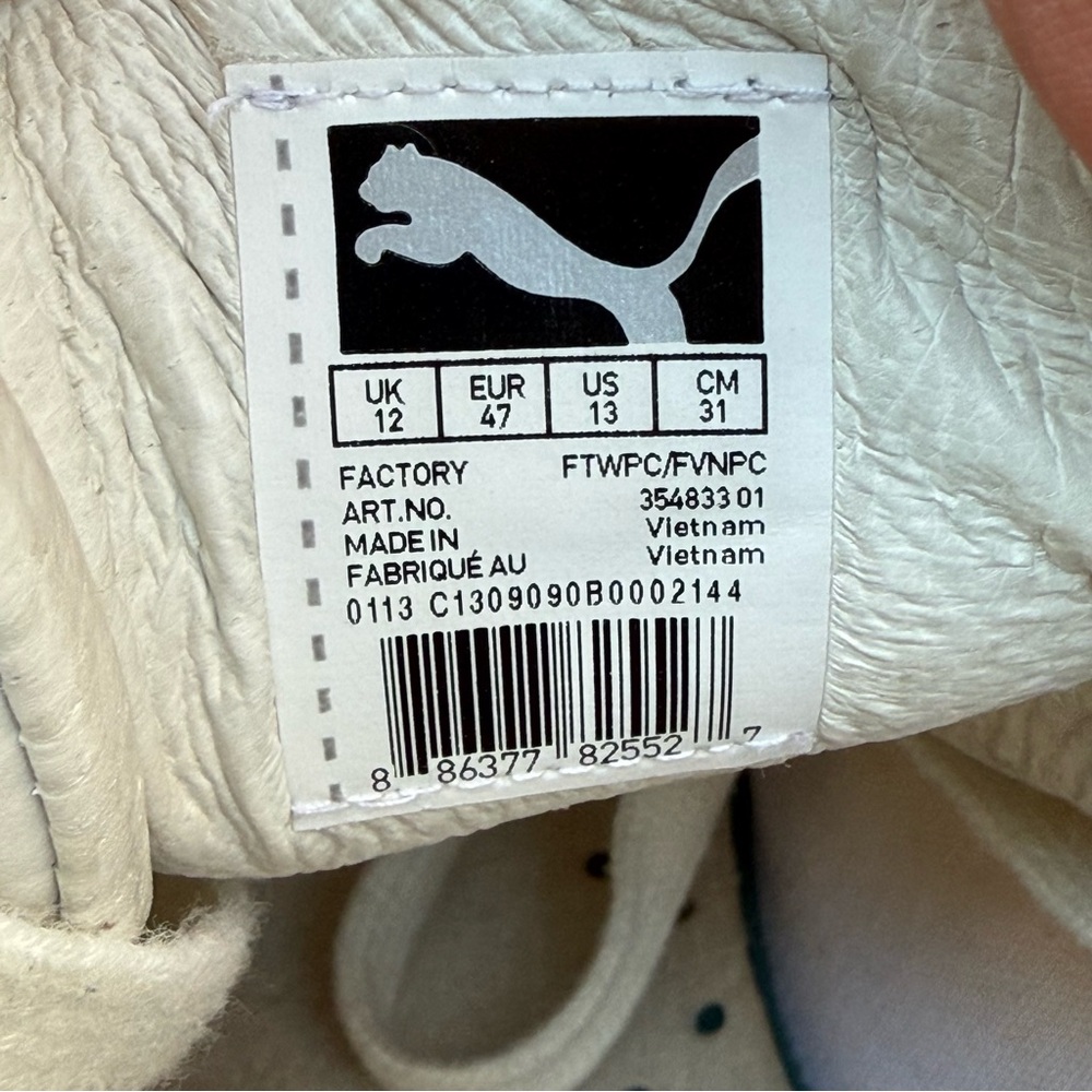 Alexander McQueen X Puma Rabble Formula One Sneakers in white size 13 - Picture 10 of 12